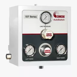 Liquid primary, high pressure reserve switchover with stainless steel internals for ultra-high purity gas applications