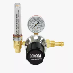 Single stage flowmeter regulator for medium heavy-duty welding and blanketing applications